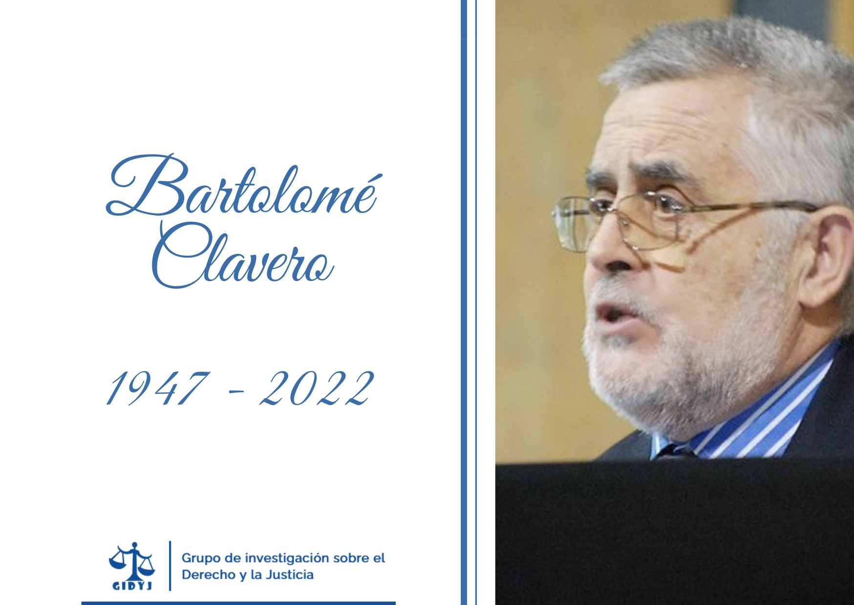 Fallecimiento de Bartolomé “Pipo” Clavero